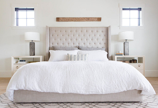 Linen Bed. Linen Bed Ideas. Natural linen bed. #LinenBed #Bed #NaturalLinen Ashley Winn Design.