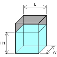 heating volume liquid rectangular tank