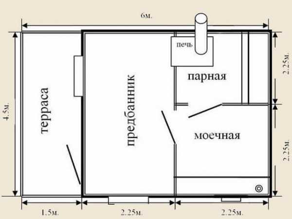 Планировка комнаты на 4 человек