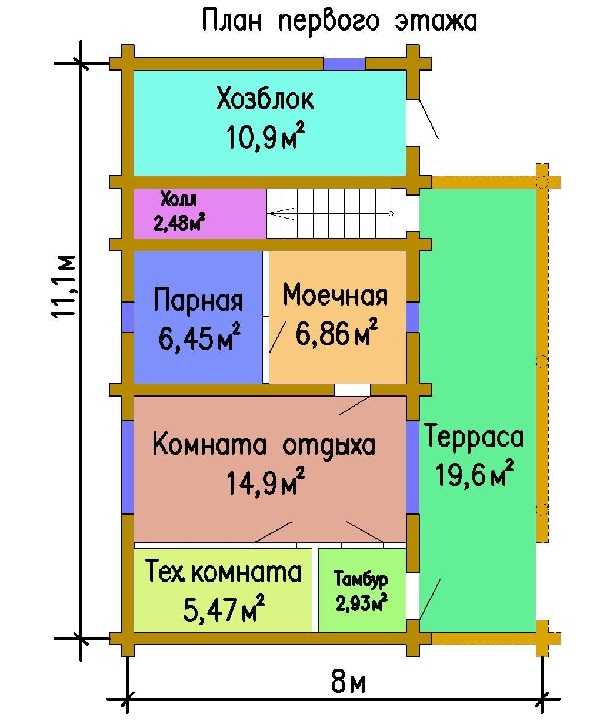 Проект бани и сарая под одной крышей