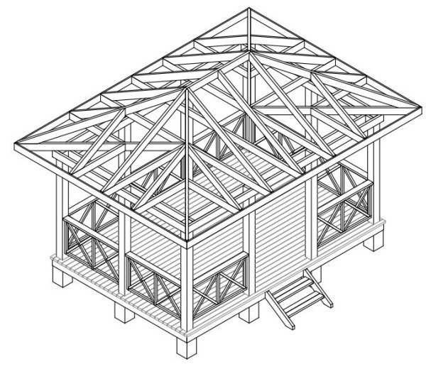 Прямоугольная беседка своими руками из металла чертежи