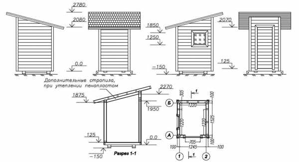 Туалет для дачи своими руками чертежи
