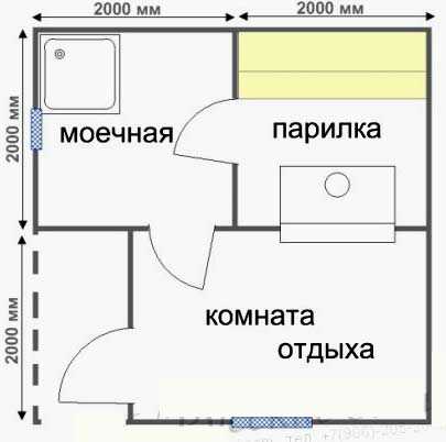 Бани 6х4 планировка с комнатой отдыха мойка и парилка