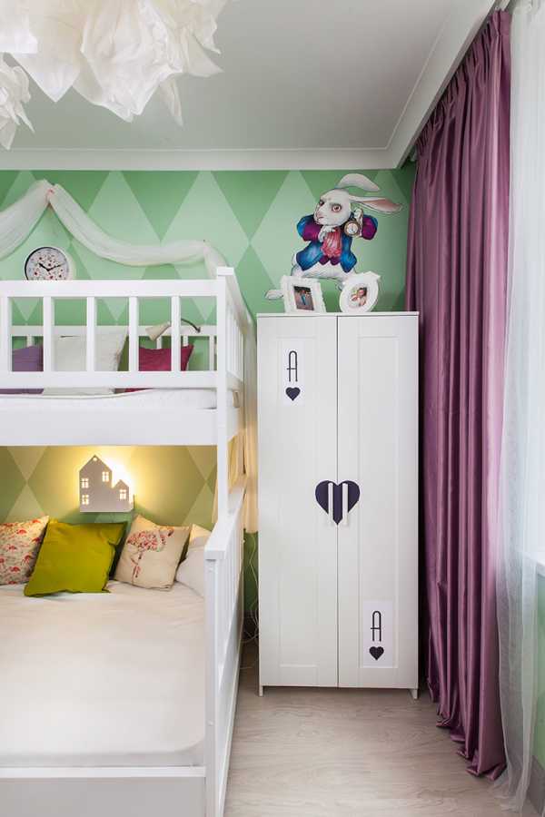 Дизайн детской комнаты для двоих детей школьников