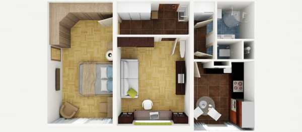 Дизайн малогабаритной квартиры двушки 44 кв м