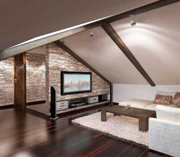 Дизайн мансардного этажа с прямым потолком – Дизайн мансарды - фото .