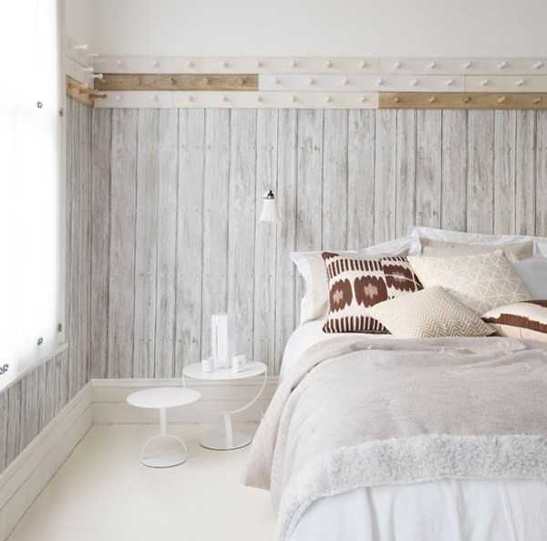 Дизайн спальни из бруса