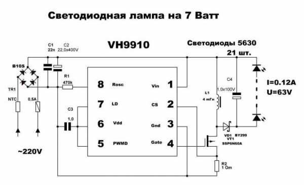 Какой драйвер установлен в светодиодных лампах iek