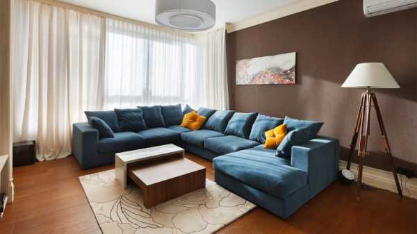 Дизайн зала в квартире диван