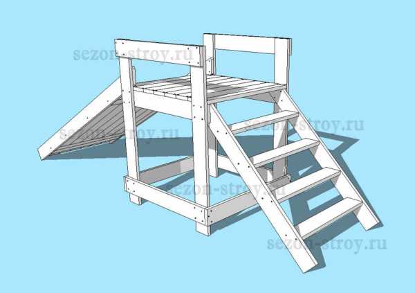 Детская горка своими руками чертежи