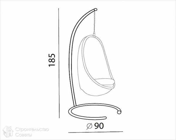 Подвесное кресло из дерева своими руками чертежи