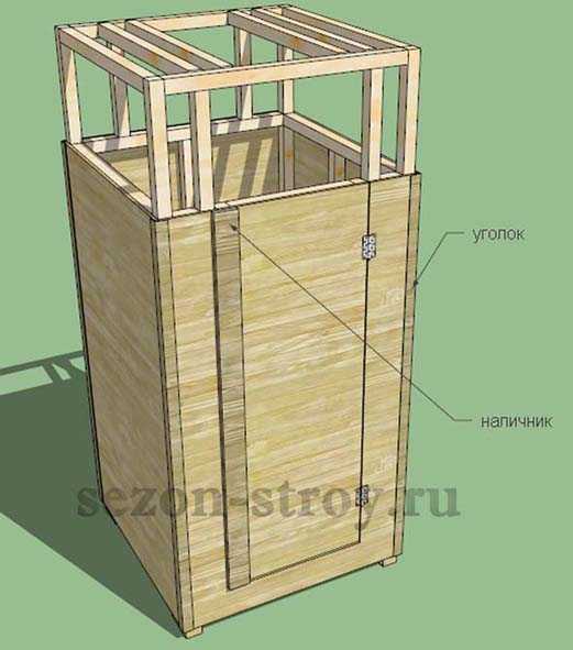 Летний душ чертеж с размерами из дерева