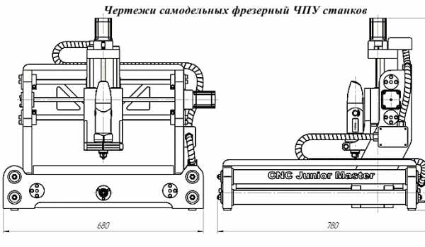 Сборочный чертеж станка фрезерного станка