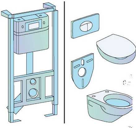 Схема туалетного бачка