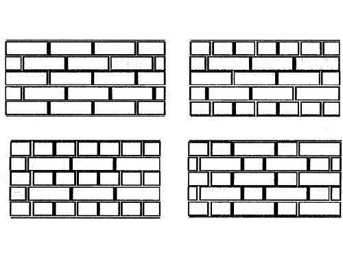 Рисунок из кирпича на стене