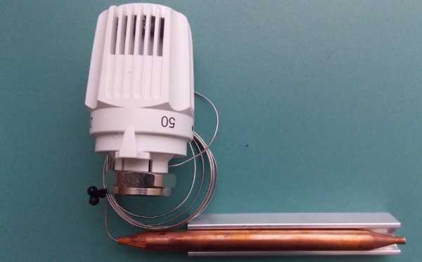 Клапан двухходовой с термоголовкой –  для водяного теплого пола
