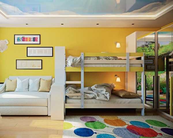Дизайн комнаты 14 кв м с ребенком