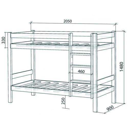 Лестница для двухъярусной кровати своими руками из дерева чертежи
