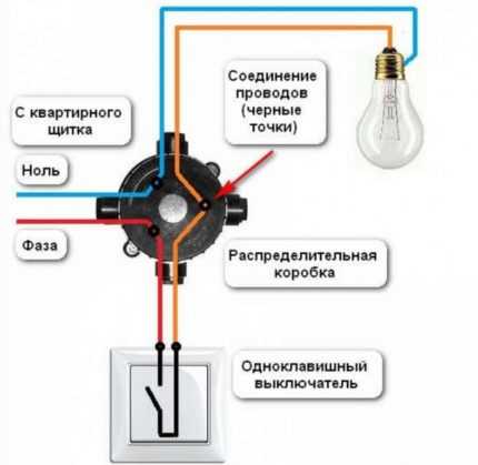 Мастер кнопка для света схема