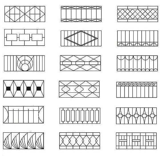 Образцы ограждения из металла