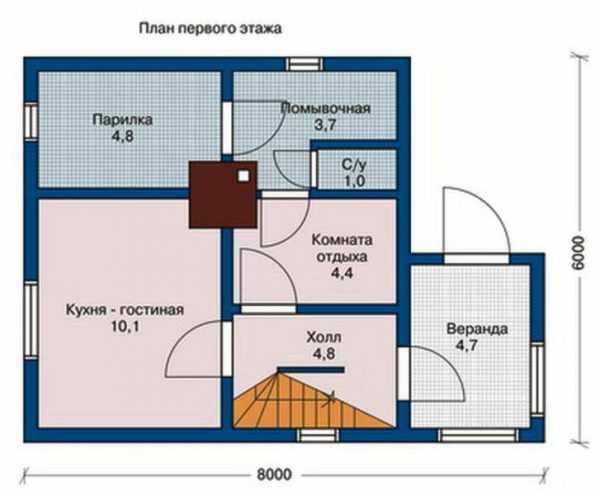 Планировка гостиной 6 на 6