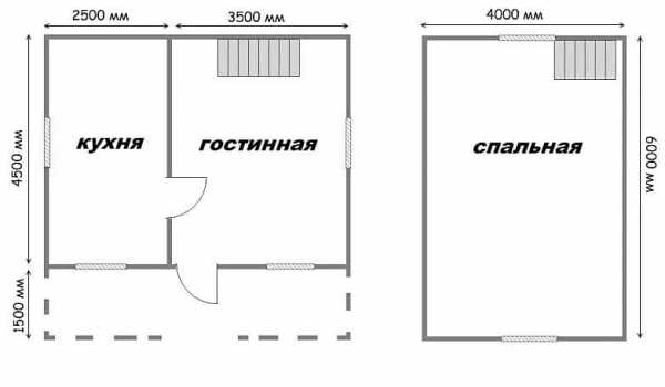 План дома 8 на 8 с мансардой