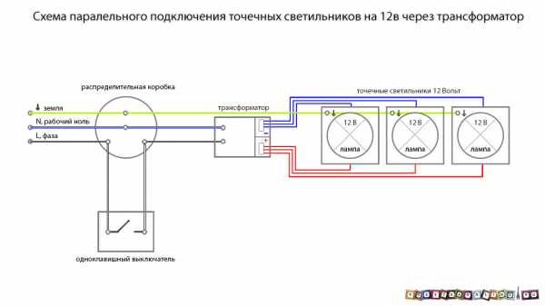 Подключение светодиодной лампы к сети 220в схема