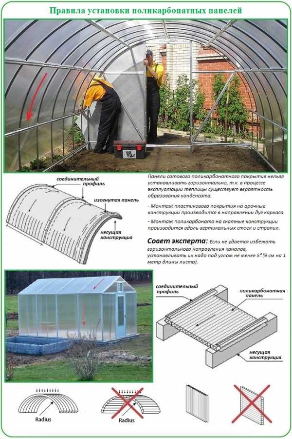  теплицы поликарбонатом своими руками – Как покрыть теплицу .