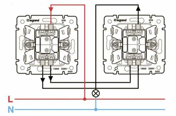 Схема переключателя света