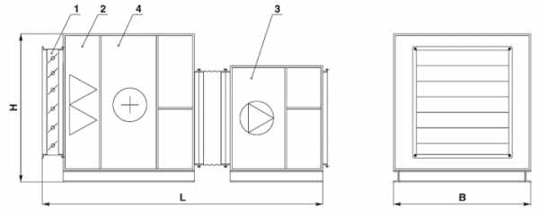 Чертеж приточной установки dwg