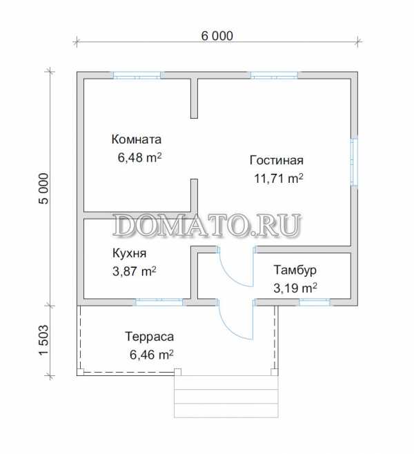 Проекты домов 5х5