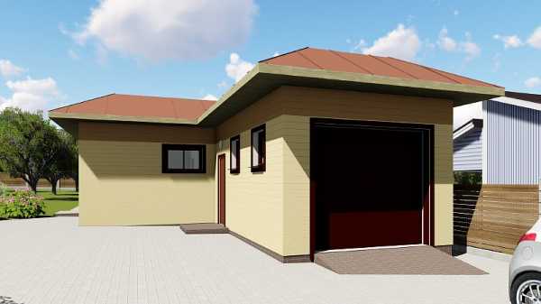 Проекты гараж и летняя кухня под одной крышей проекты