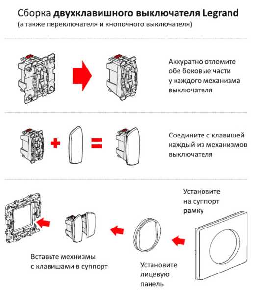 Схема двойного проходного переключателя