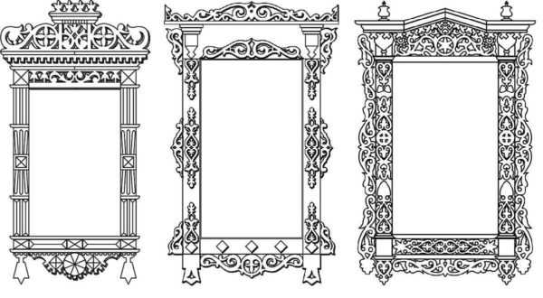 Резные ставни рисунок