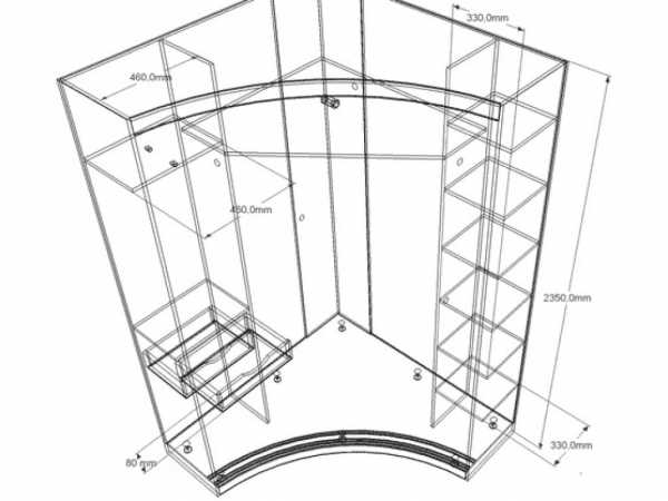 Размеры углового шкафа в спальню маленькую