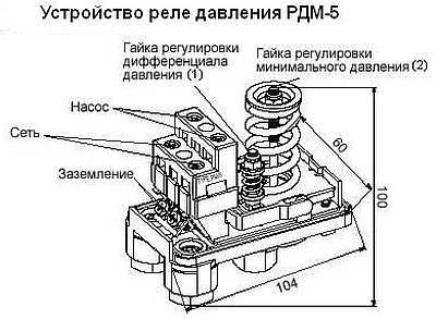 Реле включения насоса настройка