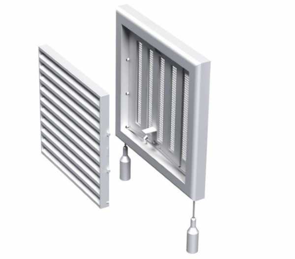 Вентиляционная решетка для вытяжки с обратным клапаном для кухни