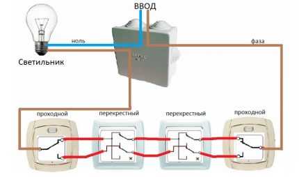 Реверсивный выключатель схема подключения