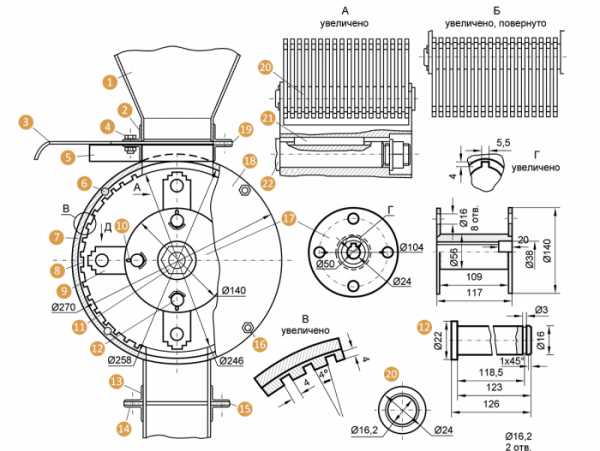 Измельчитель веток сделать своими руками схема чертеж