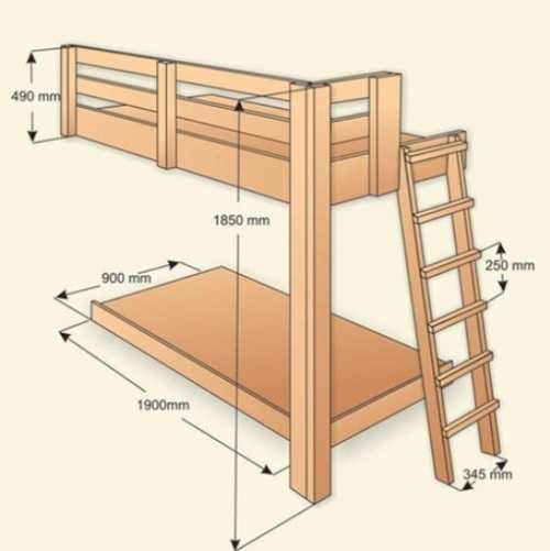 2 х спальная кровать своими руками чертежи