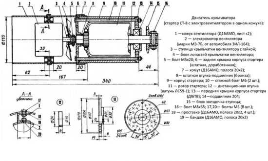 Электрокультиватор своими руками чертежи размеры