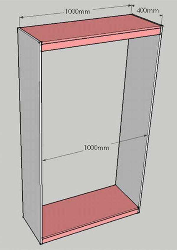 Металлический шкаф для инструмента чертеж