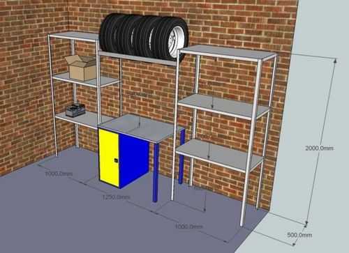 Верстаки и стеллажи для гаража своими руками