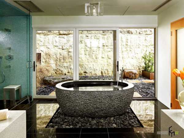 Дизайн комнаты с отделкой камнем