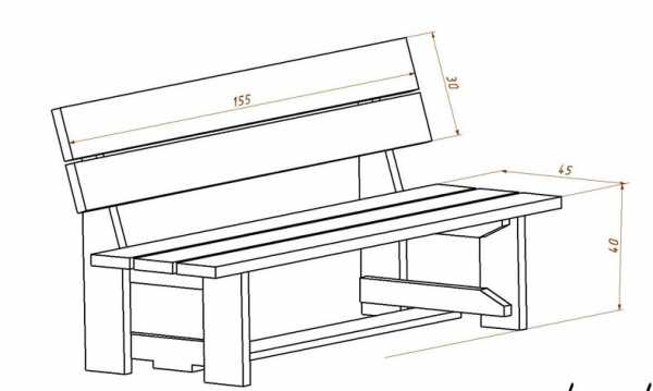 Высота лавки и стола