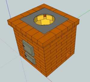 Тандыр сибирский своими руками из кирпича квадратный с чертежом