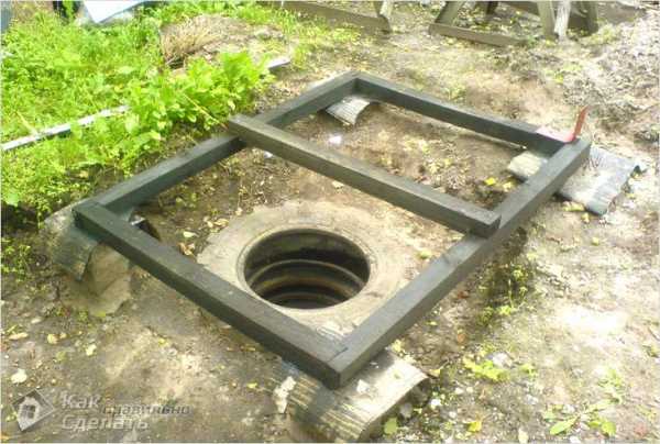 Установка туалета на выгребную яму