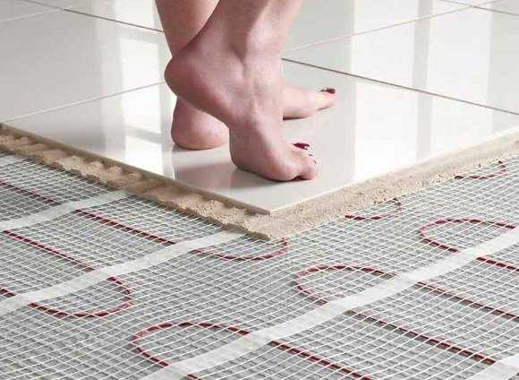 Укладка плитки на теплый электрический пол – Как укладывать теплый ...