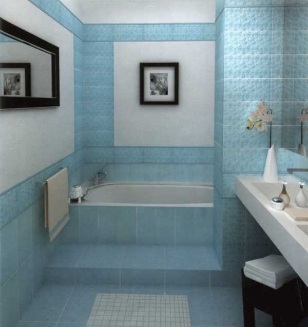 Образцы отделки ванной комнаты плиткой бюджетный вариант
